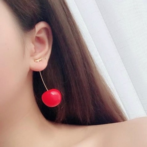 Jewelry - CLEARANCE NEW Red Cherry Drop Earrings